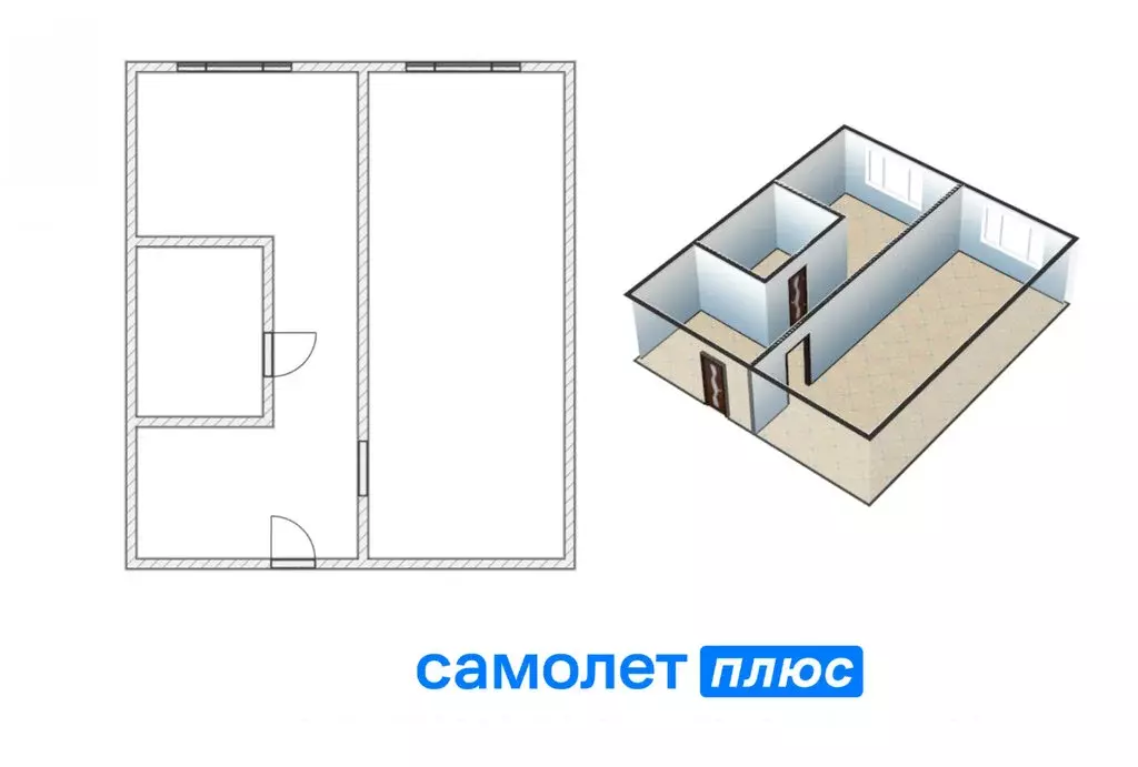 1-комнатная квартира: Кемерово, проспект Ленина, 60А (30 м) - Фото 1