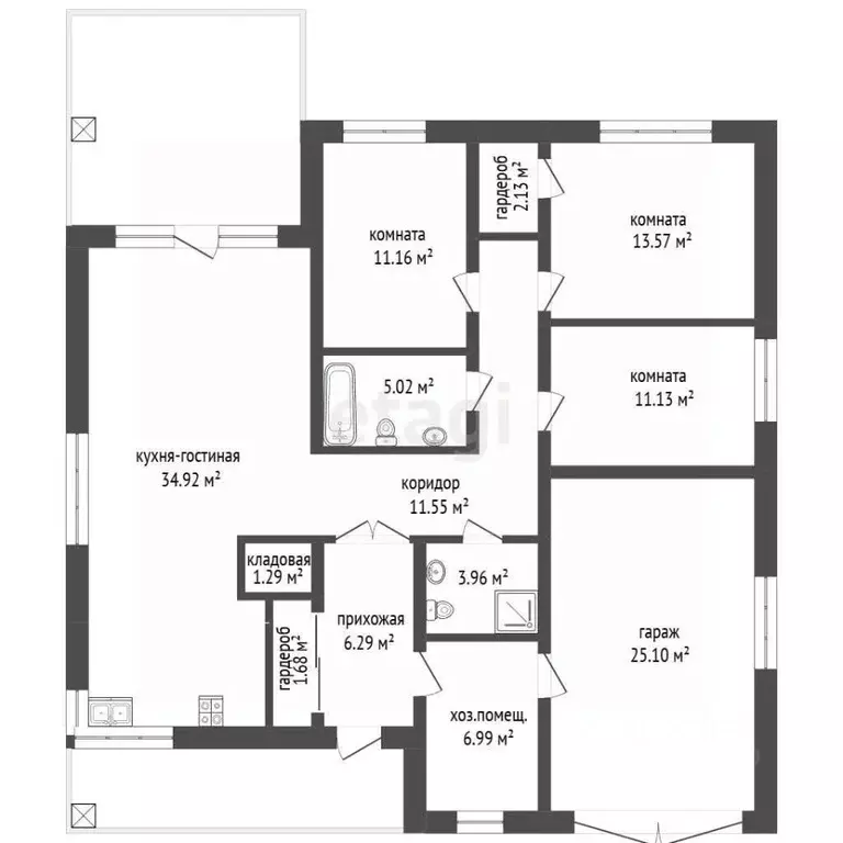 Дом в Тюменская область, Тюмень ул. Родных Людей (118 м) - Фото 2