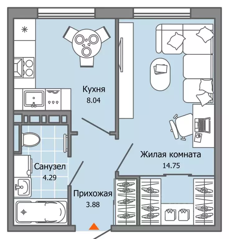 1-к кв. Ульяновская область, Ульяновск Город Новаторов жилой комплекс, ... - Фото 0