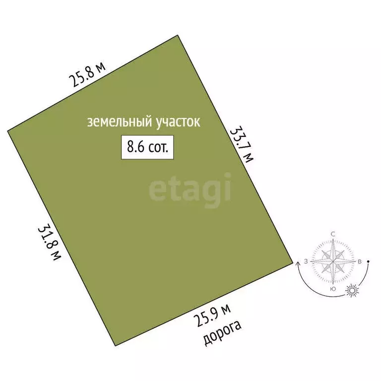 Участок в Пушкино, улица Даргомыжского (8.56 м) - Фото 0