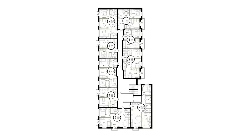2-комнатная квартира: Тюмень, улица Александра Звягина (55.67 м) - Фото 1