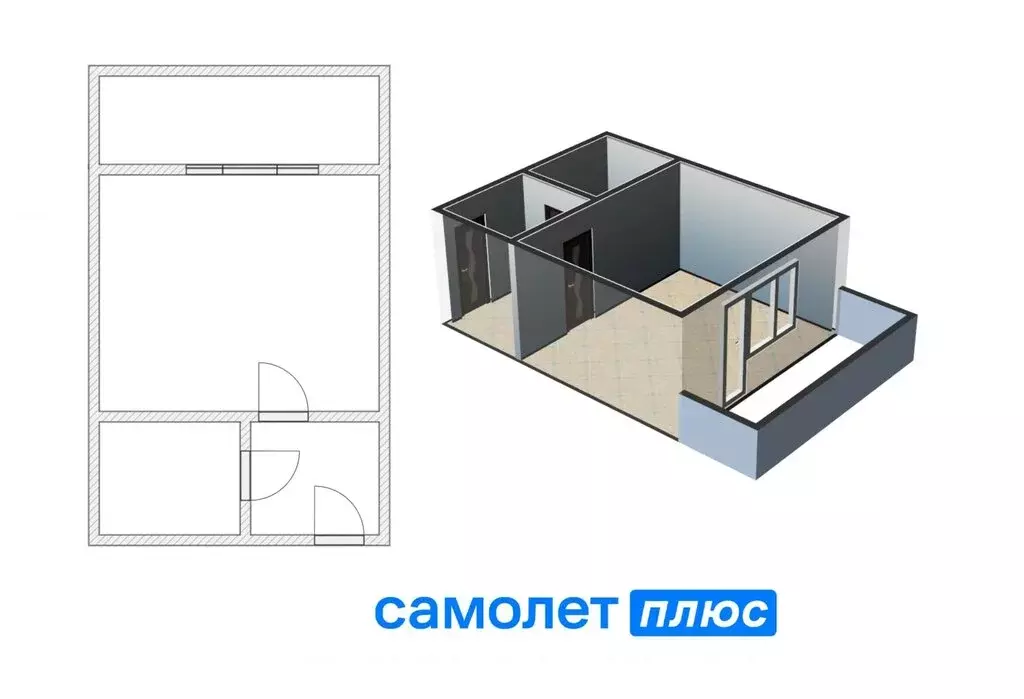 1-комнатная квартира: Кемерово, Космическая улица, 4Б (29.2 м) - Фото 0
