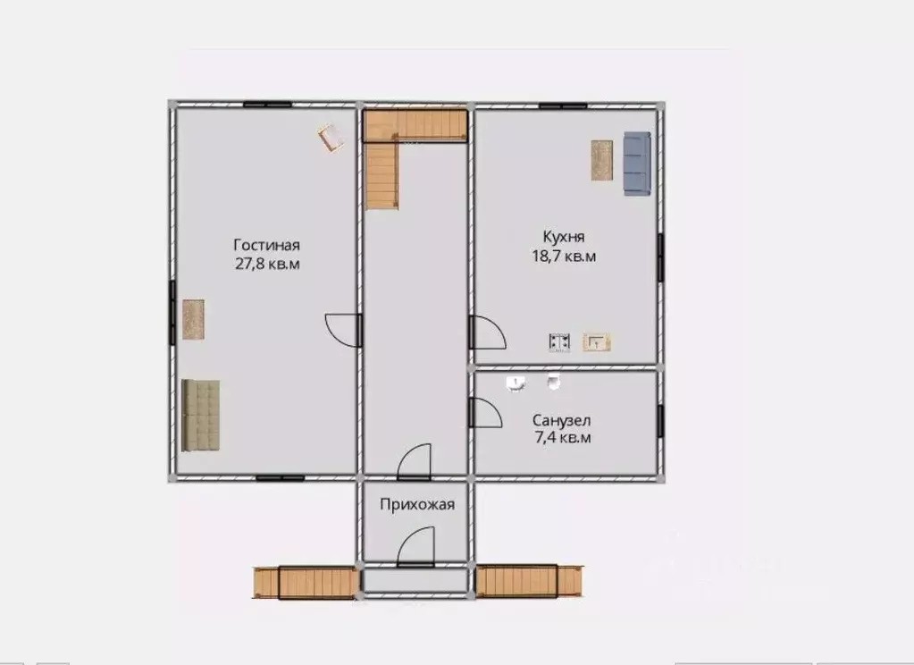 Дом в Ленинградская область, Выборгский район, Советское городское ... - Фото 2