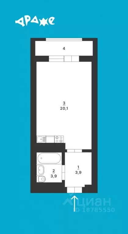 Студия Свердловская область, Екатеринбург ул. Студенческая, 80 (27.9 ... - Фото 2