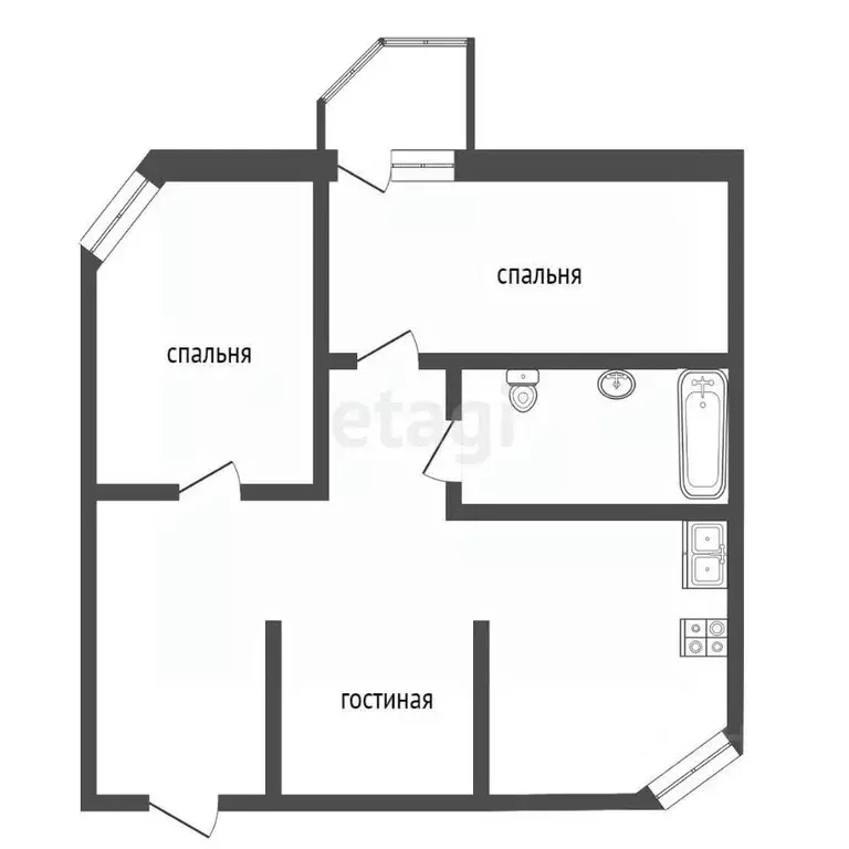 3-к кв. Тамбовская область, Тамбов ул. Чичерина, 9/2 (81.9 м) - Фото 2