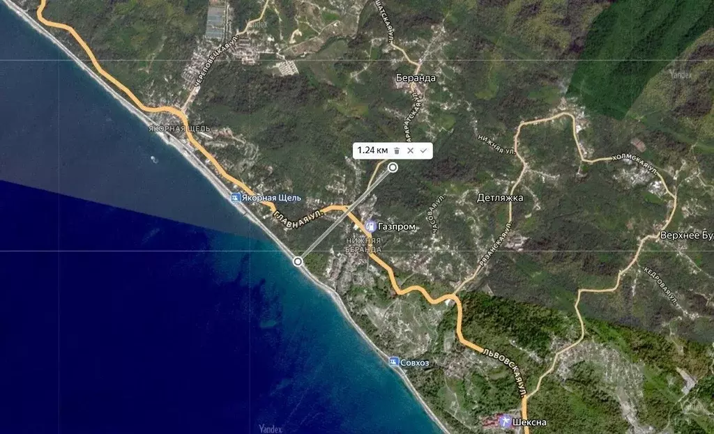 Участок в Краснодарский край, Сочи пос. Нижняя Беранда, ул. Главная ... - Фото 2