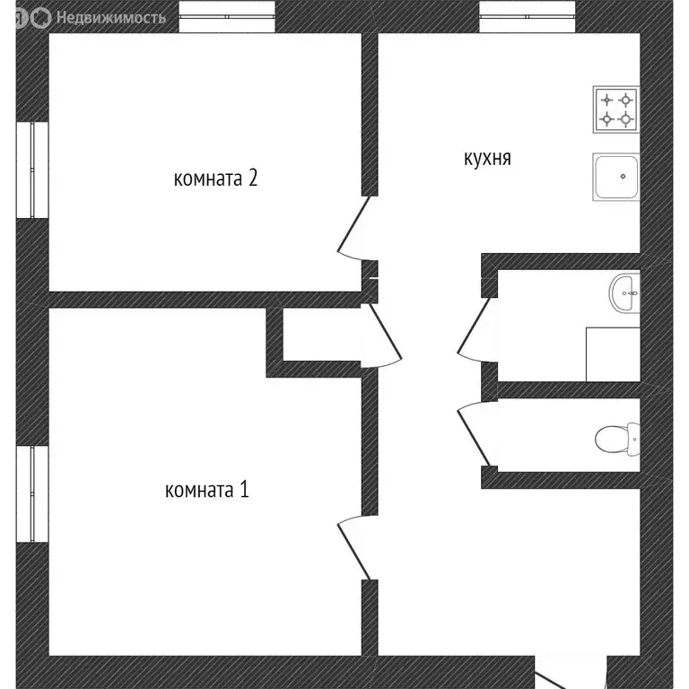 2-комнатная квартира: Златоуст, улица Карла Маркса, 8 (30.1 м) - Фото 1