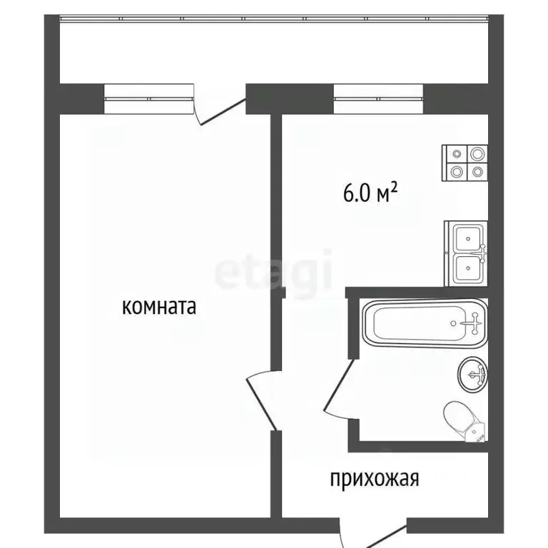 1-к кв. Самарская область, Самара ул. Георгия Димитрова, 45 (31.2 м) - Фото 2