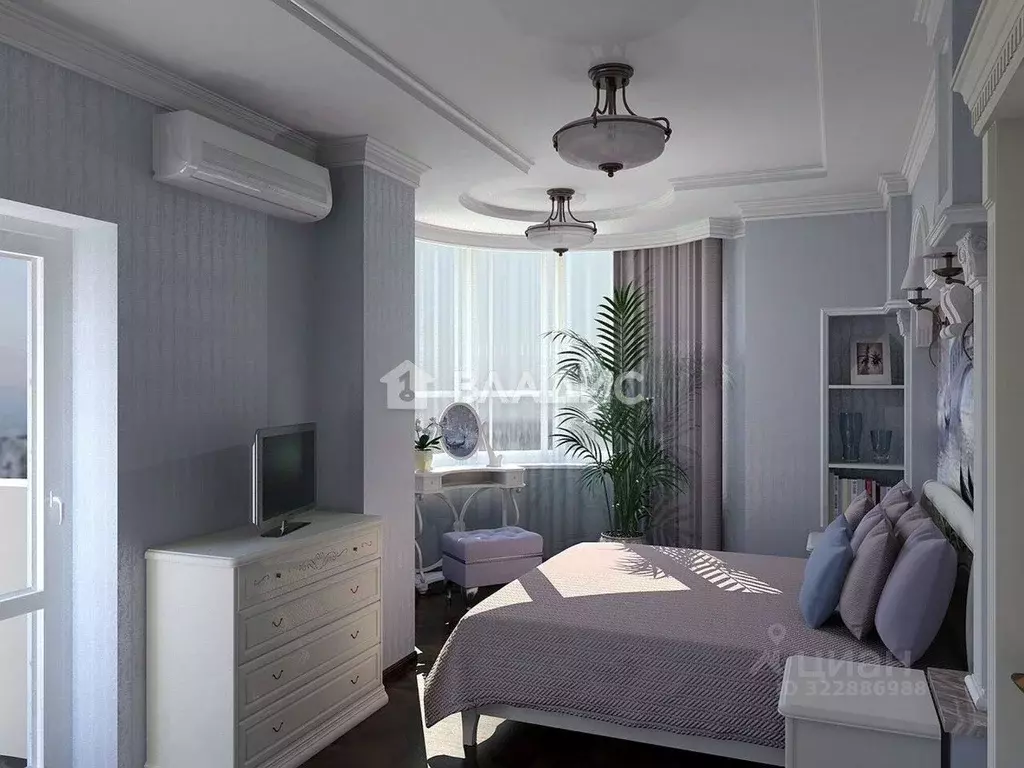 3-к кв. Ростовская область, Ростов-на-Дону ул. Красных Зорь, 15 (90.0 ... - Фото 2