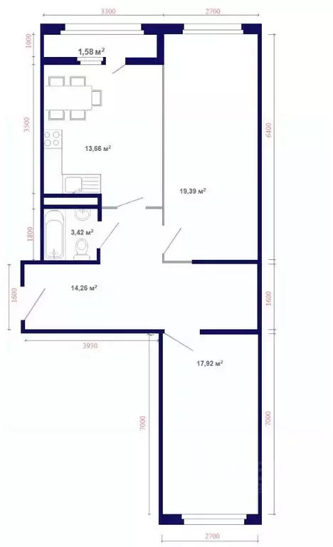 2-к кв. Иркутская область, Иркутский муниципальный округ, Маркова рп, ... - Фото 1