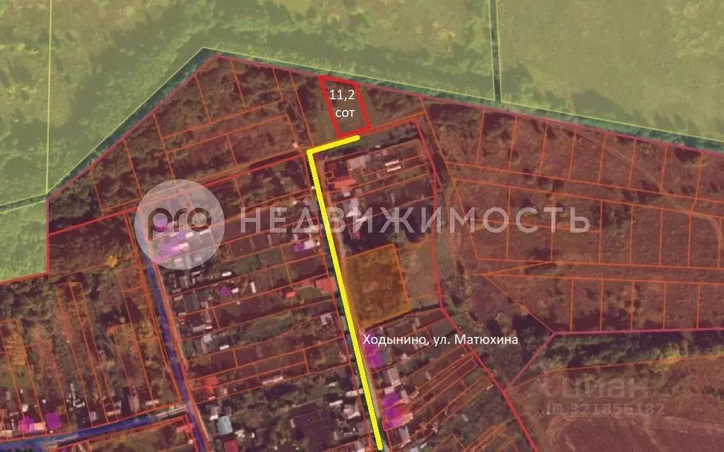 Участок в Рязанская область, Рыбное ул. Матюхина, 60 (11.27 сот.) - Фото 1