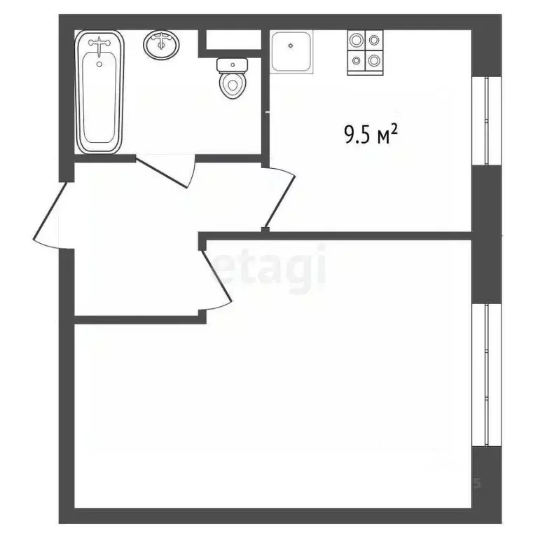 1-к кв. Москва Конаковский проезд, 6К2 (35.0 м) - Фото 1