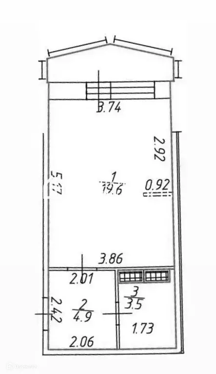 Продаётся квартира-студия, 28 м - Фото 1
