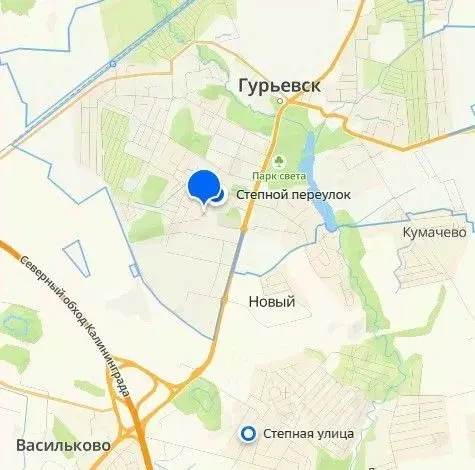 Участок в Калининградская область, Гурьевск Степной пер., 2Г (4.0 ... - Фото 1