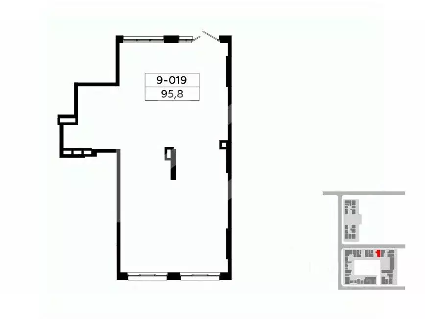 Торговая площадь в Москва Сосенское поселение, просп. Куприна, 9к1 (96 ... - Фото 1