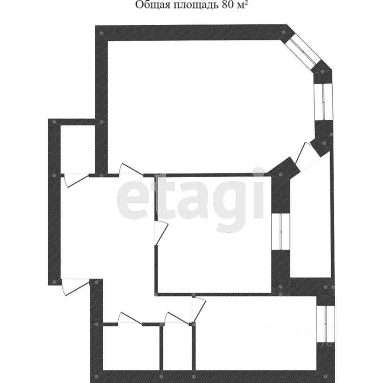 2-к кв. Ямало-Ненецкий АО, Новый Уренгой просп. Губкина, 7А (79.1 м) - Фото 2