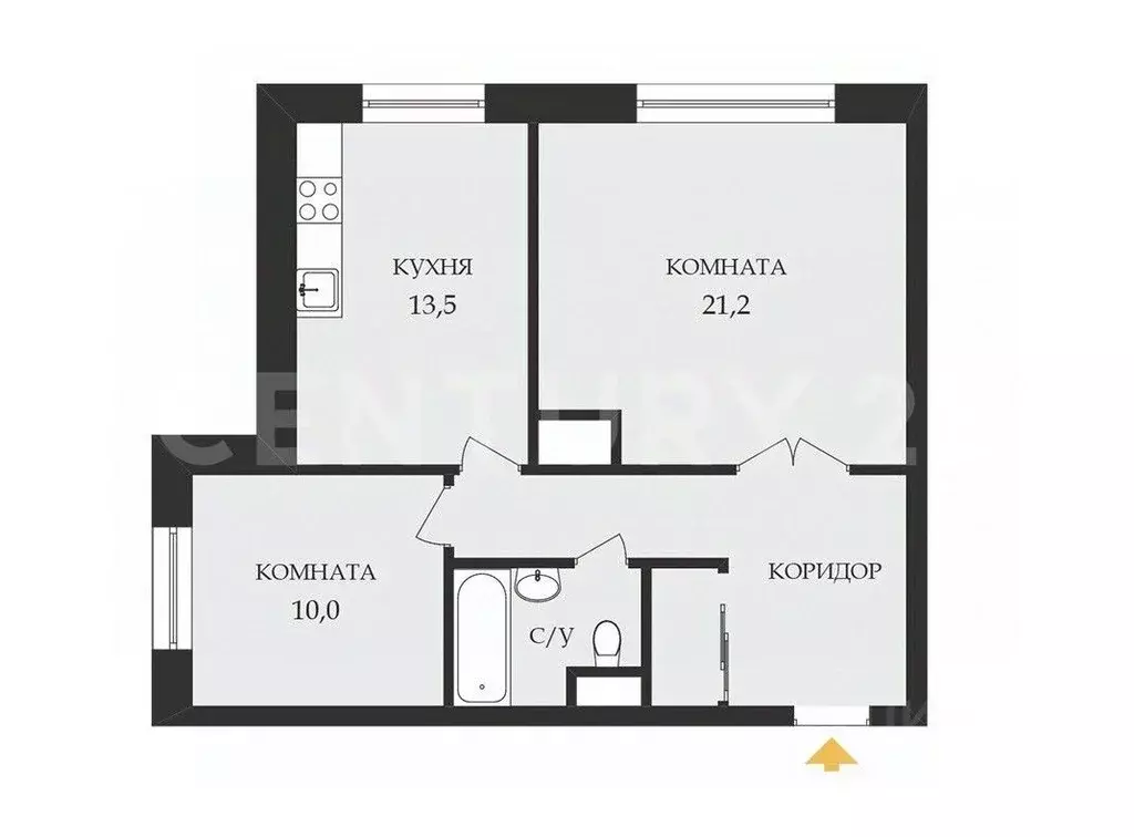 2-к кв. Москва Новогиреевская ул., 34 (54.0 м) - Фото 1