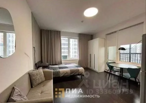 Студия Санкт-Петербург ул. Верхне-Каменская, 11к1 (25.5 м) - Фото 1