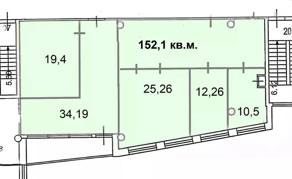 Офис в Москва проезд Завода Серп и Молот, 6к1 (152 м) - Фото 1