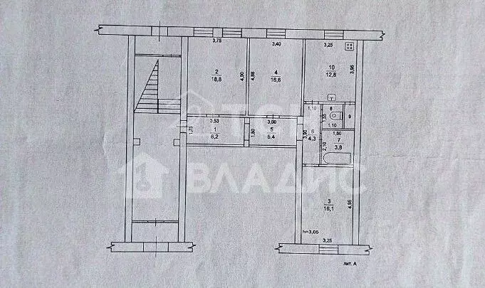 3-к кв. Московская область, Пушкино Заветы Ильича мкр, Железнодорожная ... - Фото 2