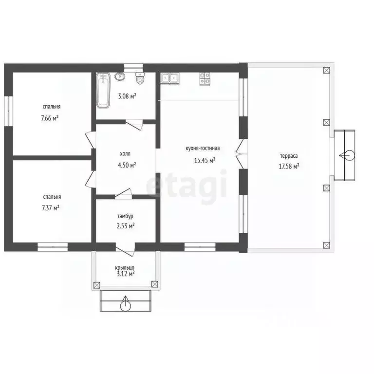 Дом в Ярославская область, Угличский муниципальный округ, д. Шевердино ... - Фото 1