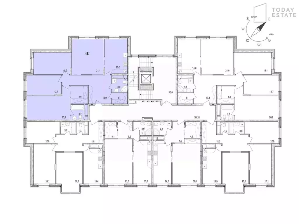 4-к кв. Московская область, Мытищи городской округ, д. Болтино ул. ... - Фото 2