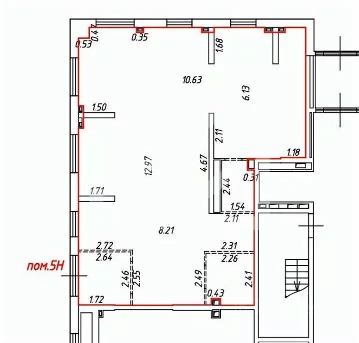 Торговая площадь в Москва Дорожная ул., 46к6 (115 м) - Фото 1