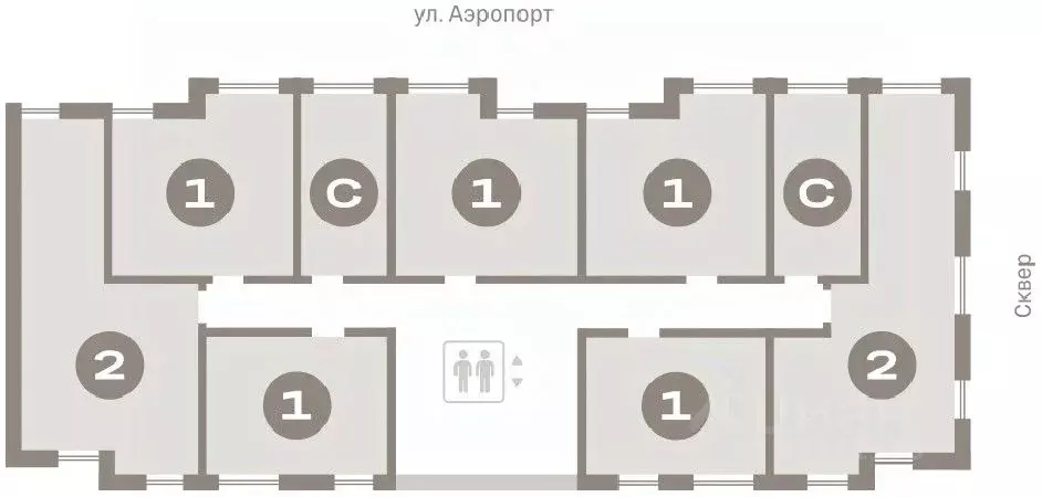 2-к кв. Новосибирская область, Новосибирск ул. Аэропорт, 88 (63.0 м) - Фото 1