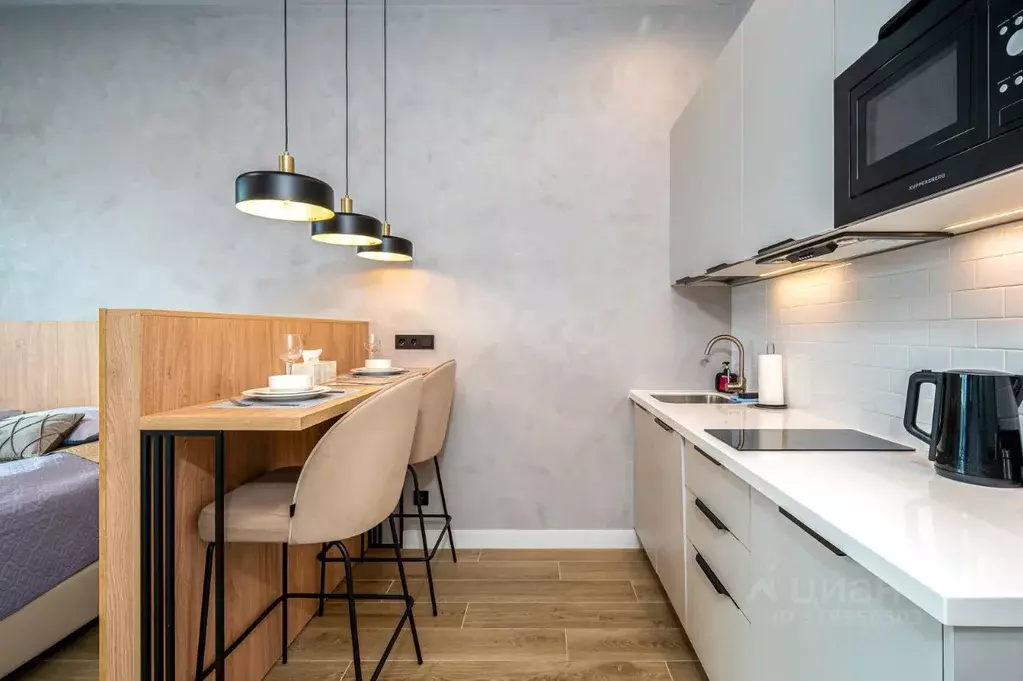 Студия Санкт-Петербург наб. Макарова, 58 (32.0 м) - Фото 1