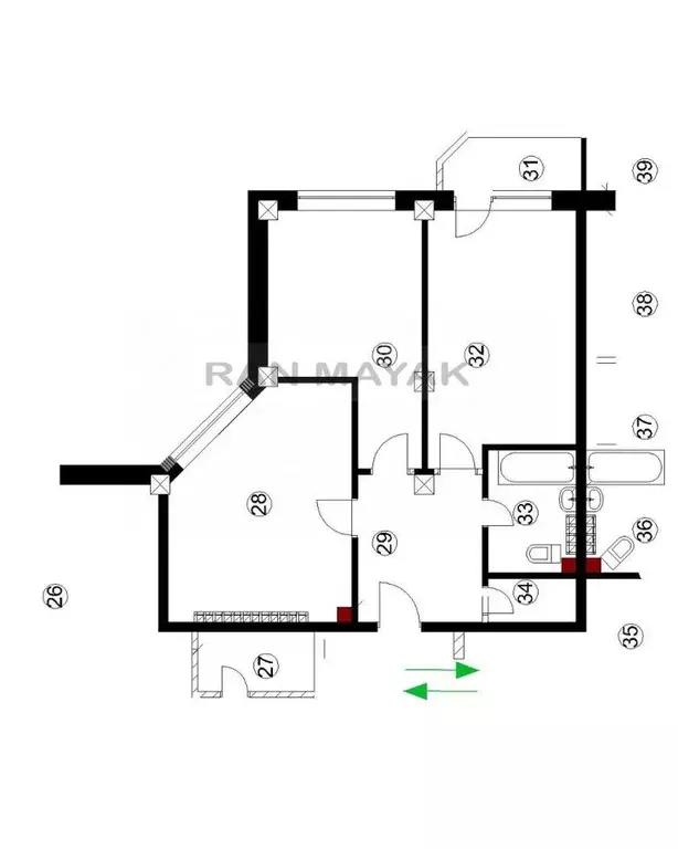2-к кв. Адыгея, Майкоп ул. Свободы, 212 (56.5 м) - Фото 2