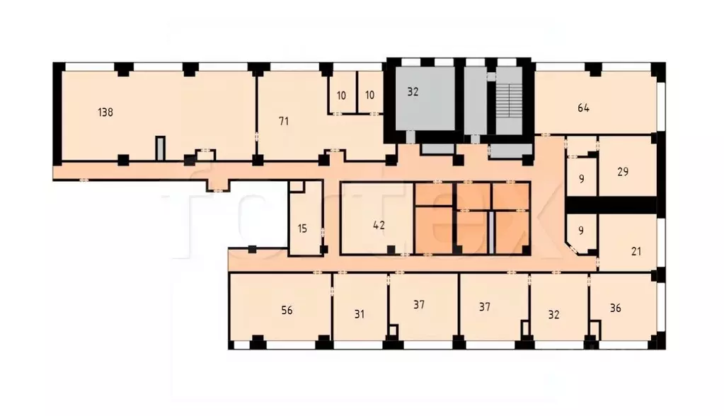 Офис в Москва Новодмитровская ул., 2Б (960 м) - Фото 1