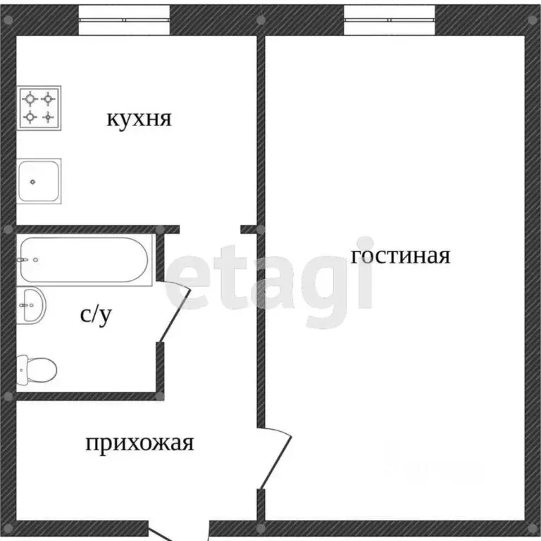1-к кв. Ярославская область, Ярославль ул. Тургенева, 11а (28.7 м) - Фото 1