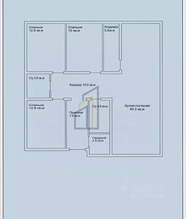 Дом в Крым, Евпатория Новый уч, пер. Новый (118 м) - Фото 1
