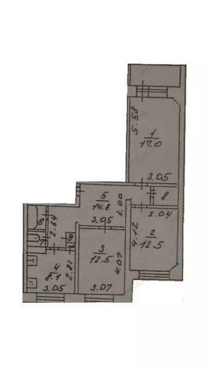 3-комнатная квартира: Кингисепп, Крикковское шоссе, 39 (71.4 м) - Фото 2