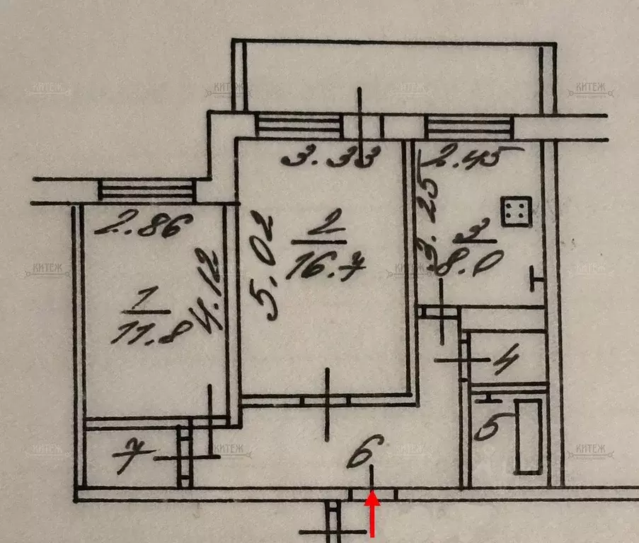 2-к кв. Калужская область, Калуга Дорожная ул., 33 (50.7 м) - Фото 2