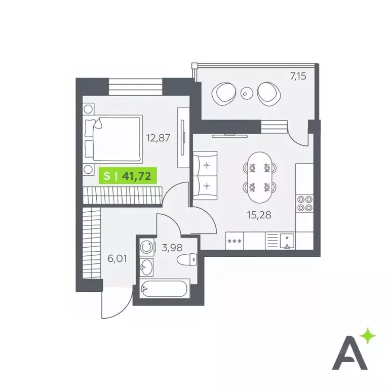 1-к кв. Ленинградская область, Всеволожский район, Заневское городское ... - Фото 0