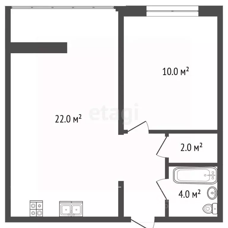 1-к кв. Москва бул. Скандинавский, 17 (40.0 м) - Фото 2