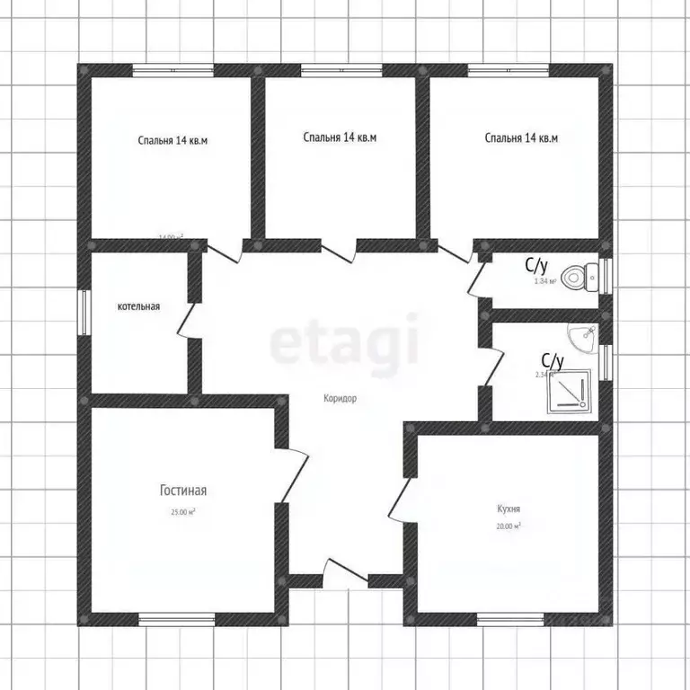 Дом в Адыгея, Майкоп Низпоташная ул. (130 м) - Фото 2