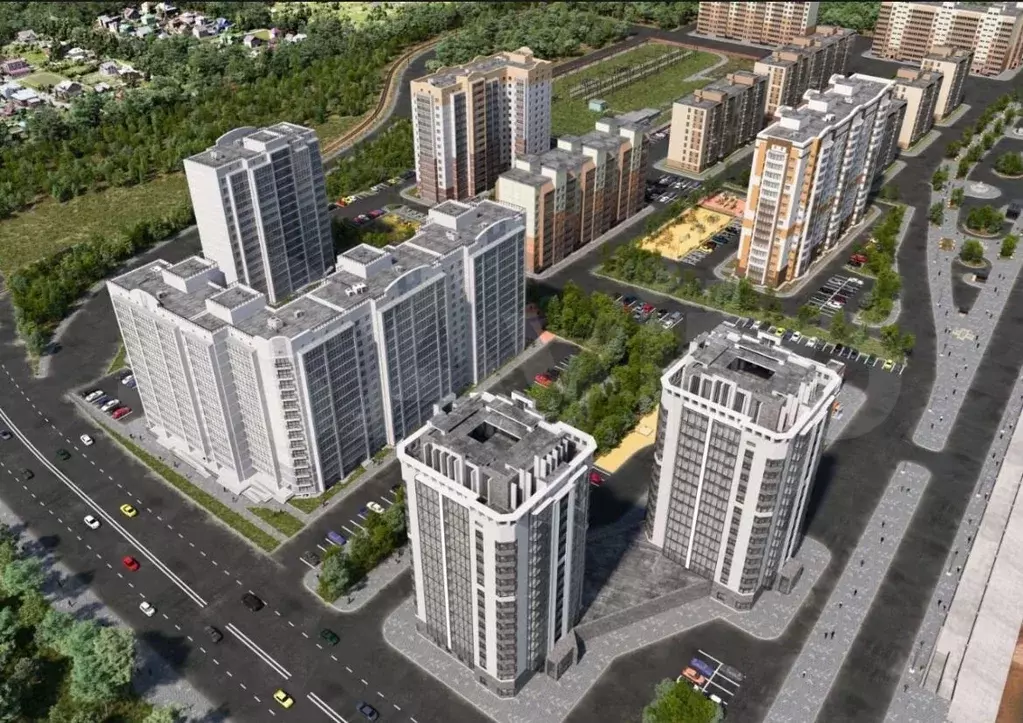 2-к. квартира, 65,4 м, 4/10 эт. - Фото 1