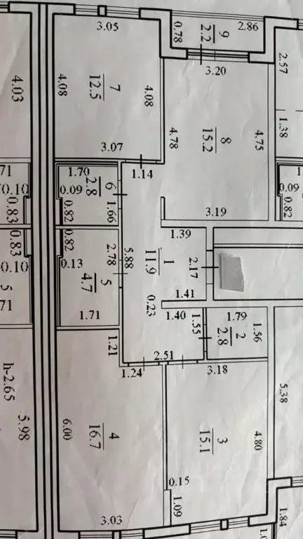 3-к кв. Краснодарский край, Новороссийск ул. Мурата Ахеджака, 5 (83.0 ... - Фото 2