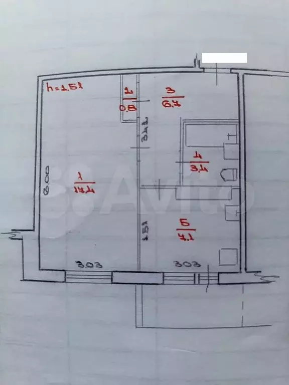 1-к. квартира, 35,7 м, 6/9 эт. - Фото 0