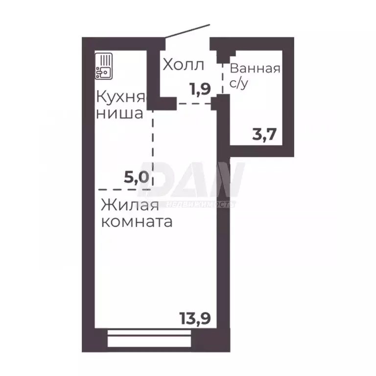 1-комнатная квартира: Челябинск, проспект Ленина, 4Г (24.5 м) - Фото 0