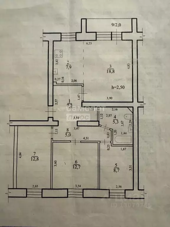 3-к кв. Забайкальский край, Чита ул. Балябина, 30 (88.3 м) - Фото 1