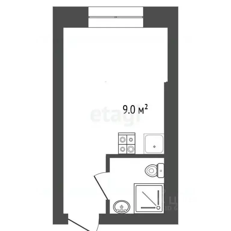Студия Пермский край, Пермь ул. Куйбышева, 109А (26.3 м) - Фото 2