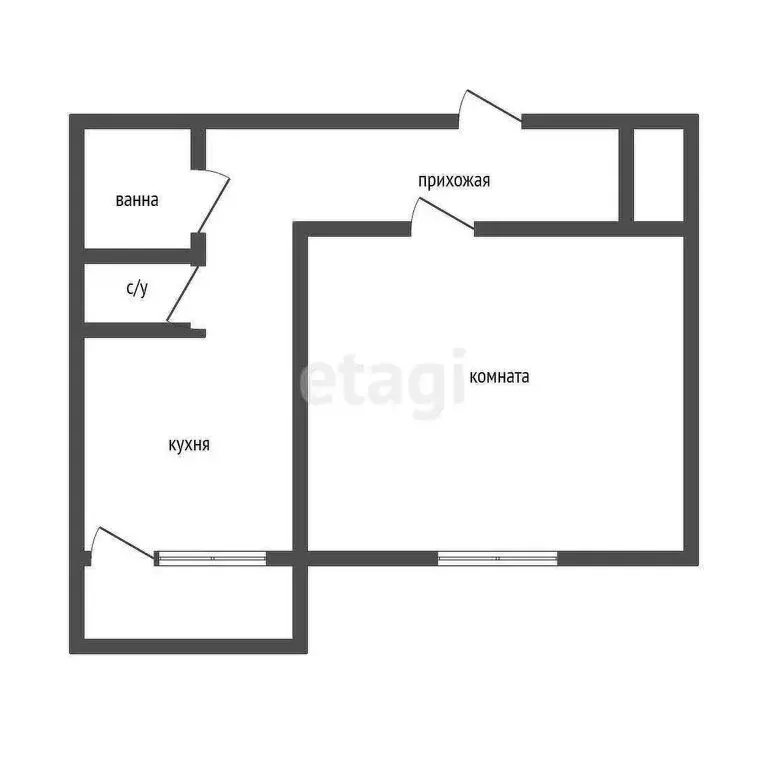 1-комнатная квартира: Курган, жилой район Заозёрный, 1-й микрорайон, ... - Фото 0