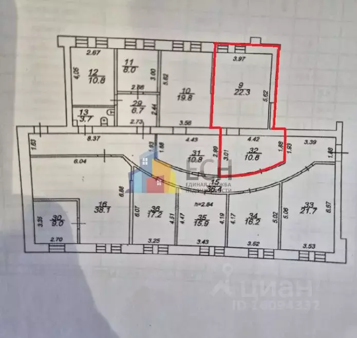 Офис в Тульская область, Тула Октябрьская ул., 24 (33 м) - Фото 2
