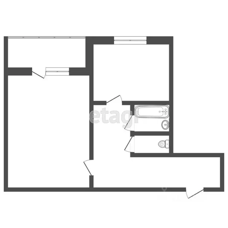 1-к кв. Мордовия, Саранск ул. Победы, 25к5 (32.7 м) - Фото 2