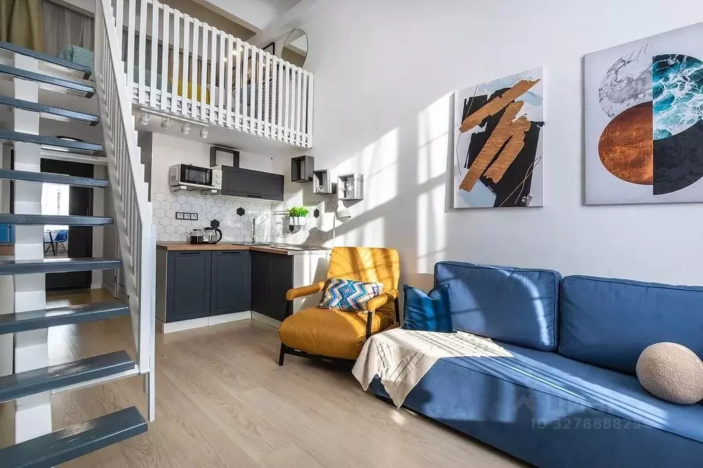 Студия Москва ул. Клары Цеткин, 18к3 (35.0 м) - Фото 1