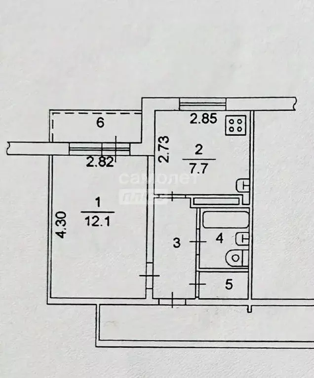 1-к кв. Челябинская область, Челябинск Солнечная ул., 18Б (27.4 м) - Фото 1