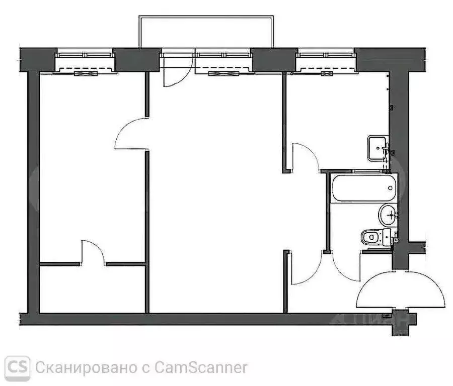 2-комнатная квартира: Аша, улица Озимина, 14 (41.8 м) - Фото 1